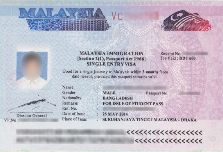 تأشيرة العمل في ماليزيا